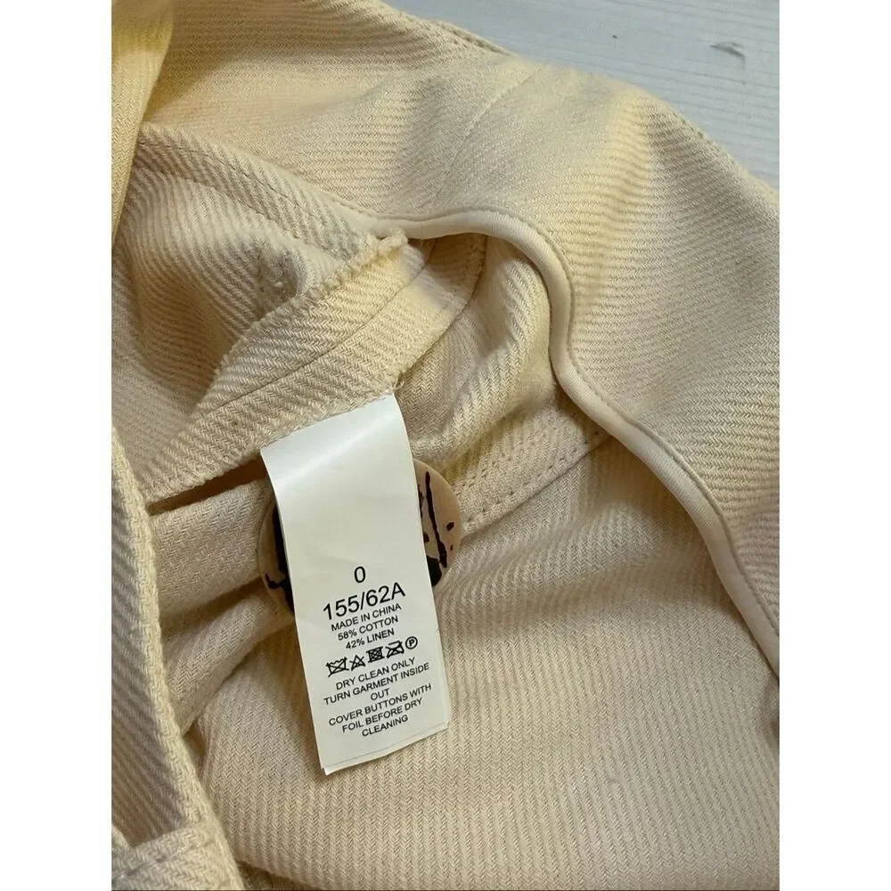 Kate Spade Linen Blend Button Skirt Size 0